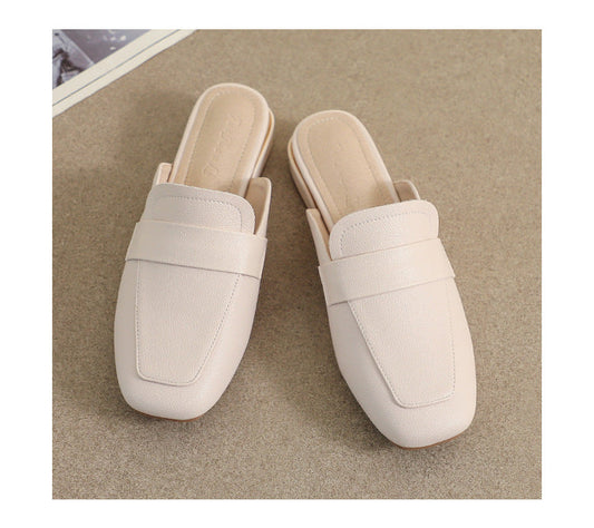 Women's Genuine Leather Slip-On Mules